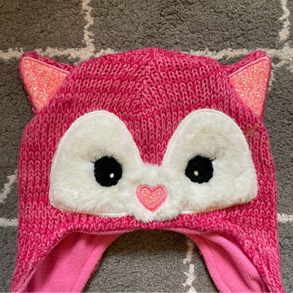 Childrens Place 6-12m matching hat and mitten set - Picture 2 of 3